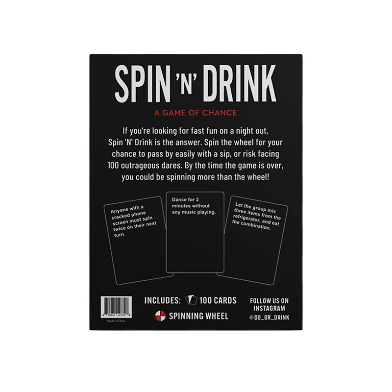 Spin 'n' Drink Game