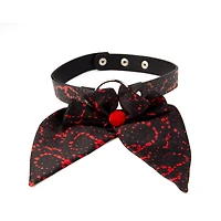 Blood Splatter Oversized Bow Choker Necklace