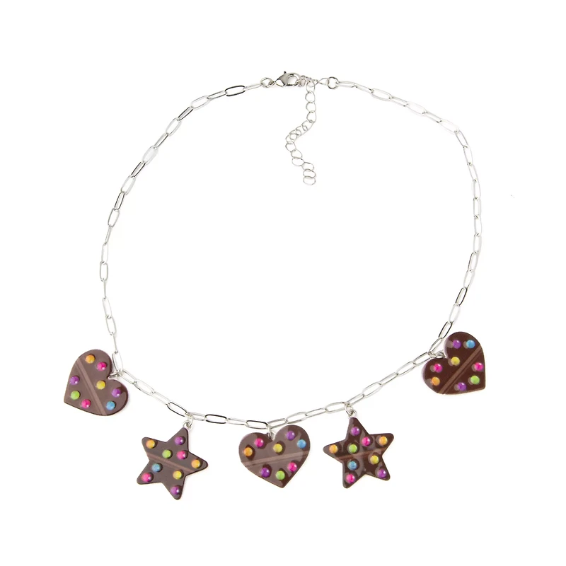 Cosmic Brownie Charm Necklace