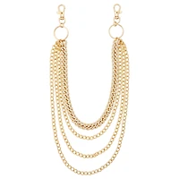 Goldtone 4-Row Wallet Chain