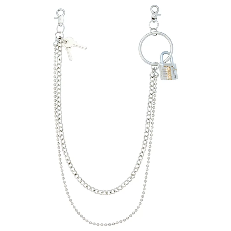 2-Row Lock and Key Wallet Chain