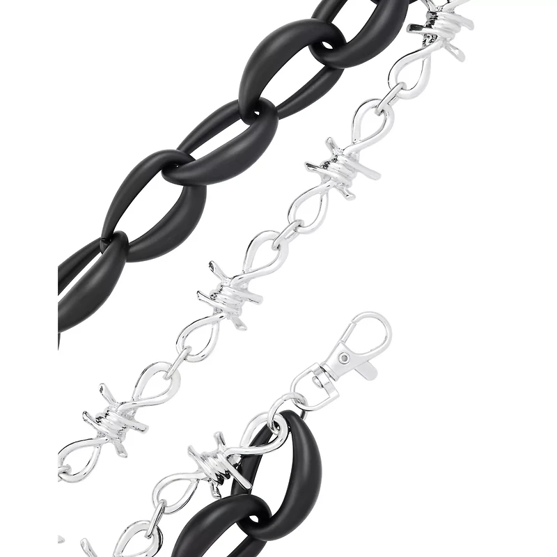 2-Row Barbed Wire Wallet Chain