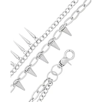 2-Row Spiked Wallet Chain
