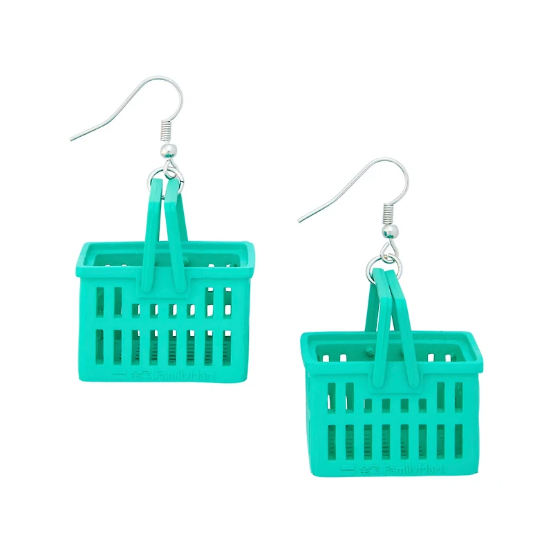 Grocery Basket Dangle Earrings