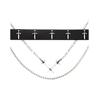 Sword Chain Choker Necklace Set