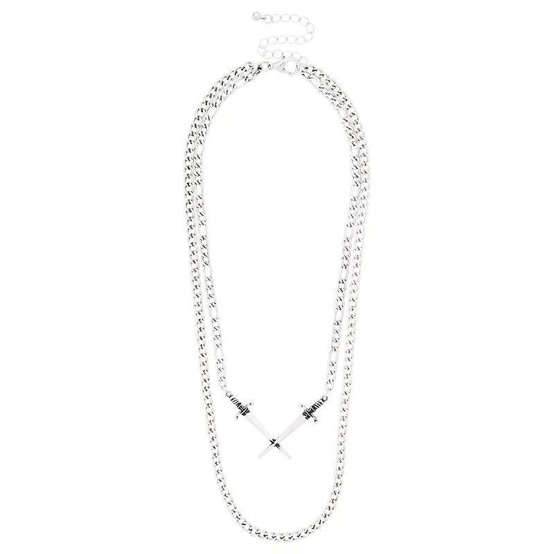 Sword Chain Choker Necklace Set