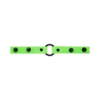 Green Spiked Choker Necklace