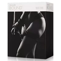 Black Thigh Wrist Cuffs Set - Pleasure Bound