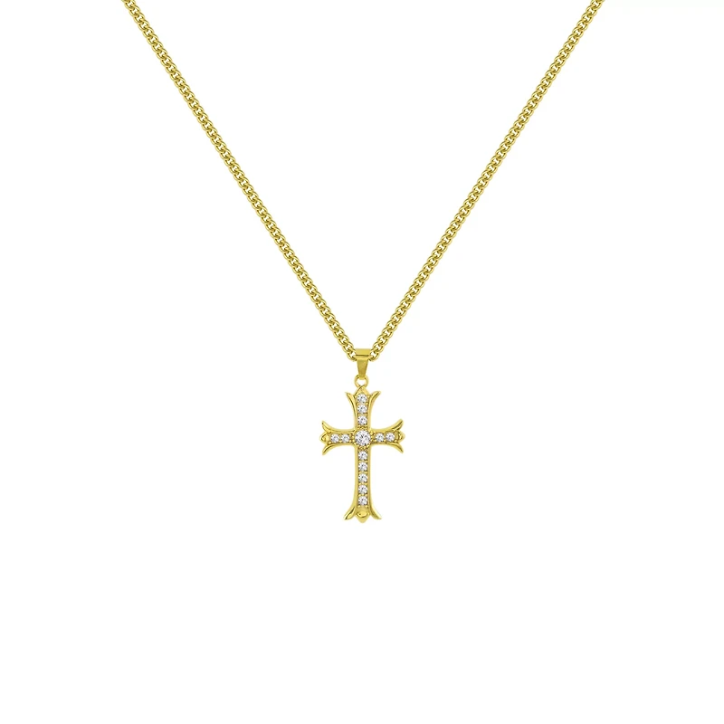 CZ Cross Necklace