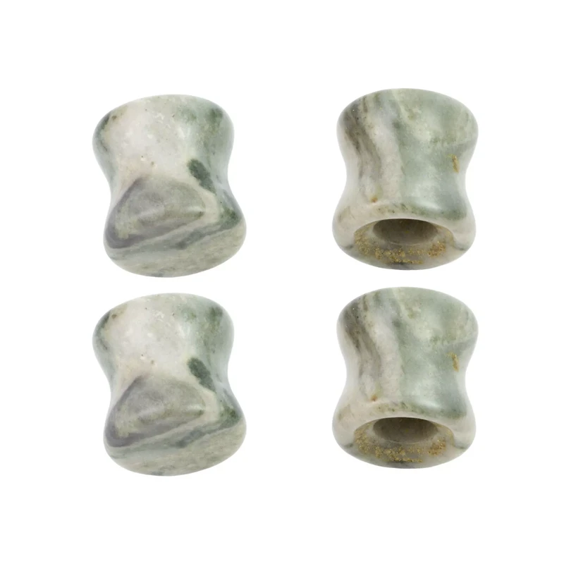 Green Onyx Stone Plugs and Tunnels - 2 Pair