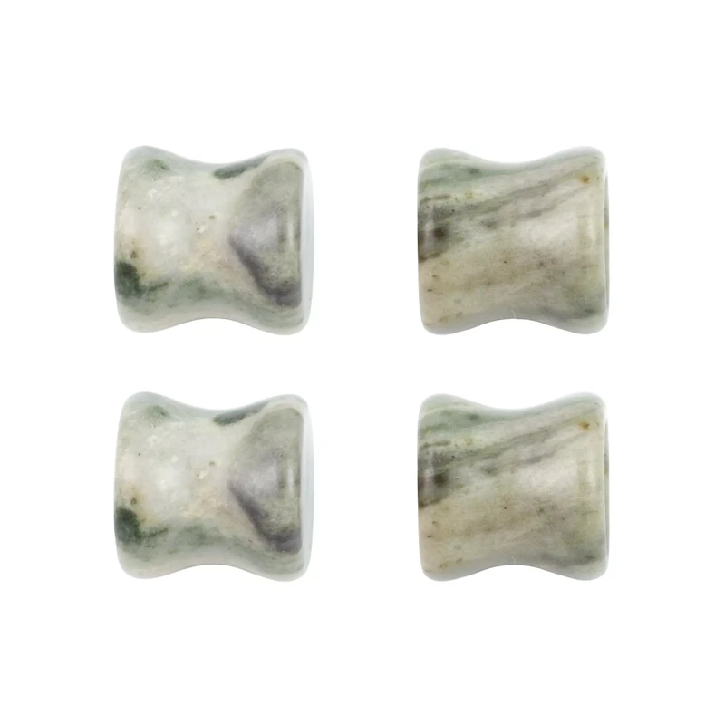 Green Onyx Stone Plugs and Tunnels - 2 Pair