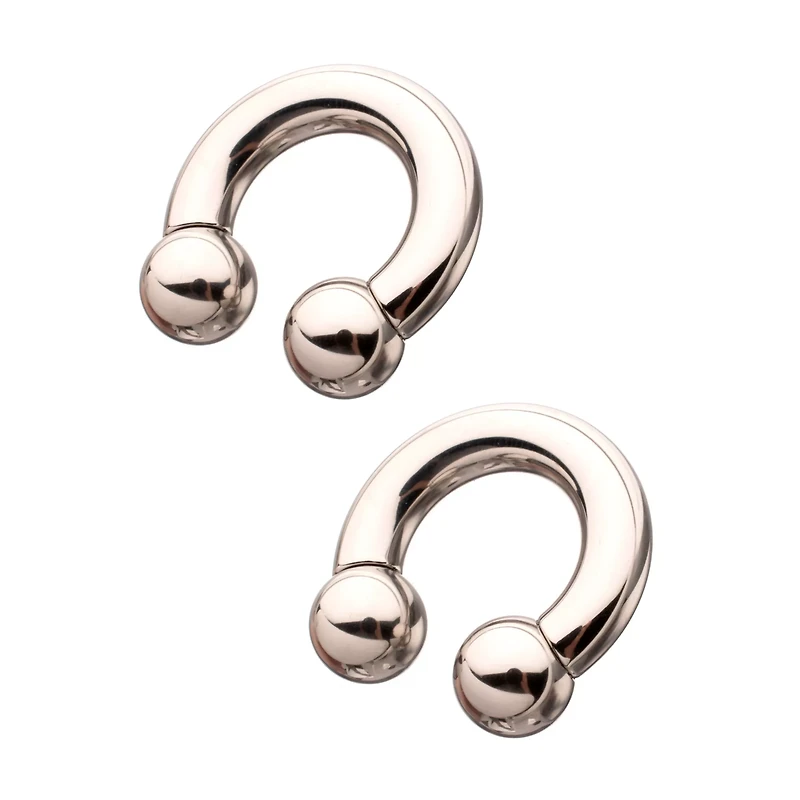 Silver-Plated Horseshoe Rings