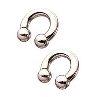 Silver-Plated Horseshoe Rings