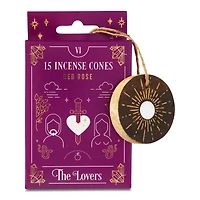 The Lovers Tarot Incense Cones with Burner - 15 Pack
