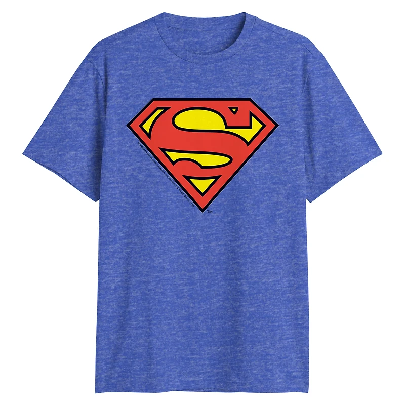Blue Superman Symbol T Shirt
