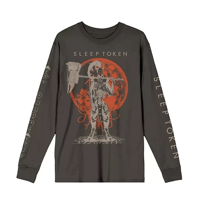 Sleep Token Long Sleeve Charcoal T Shirt