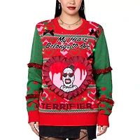 Light-Up My Heart Belongs to Art Christmas Sweater - Terrifier