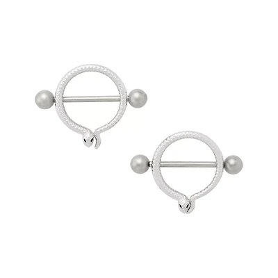 Snake Nipple Shields - 14G