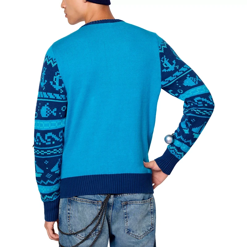 Light-Up SpongeBob SquarePants Wreath Christmas Sweater