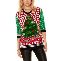 Light-Up Real Thicc n' Sprucy Christmas Sweater