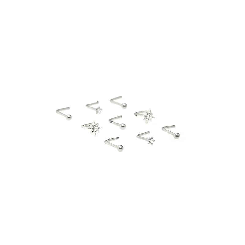 Multi-Pack Star Struck Nose L-Bends 9 Pack - 20 Gauge