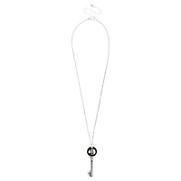 Skull Key Silver-Tone Necklace
