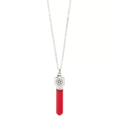 Red Blood Vial Pendant Necklace