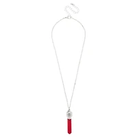 Red Blood Vial Pendant Necklace