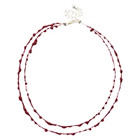 2 Row Blood Drip Chain Choker Necklace