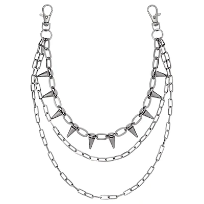 3 Row Spike Bike Wallet Chain