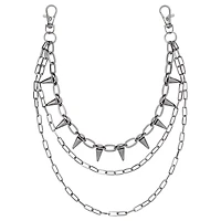 3 Row Spike Bike Wallet Chain