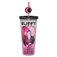Buffy the Vampire Slayer Cup with Straw Topper - 24 oz.