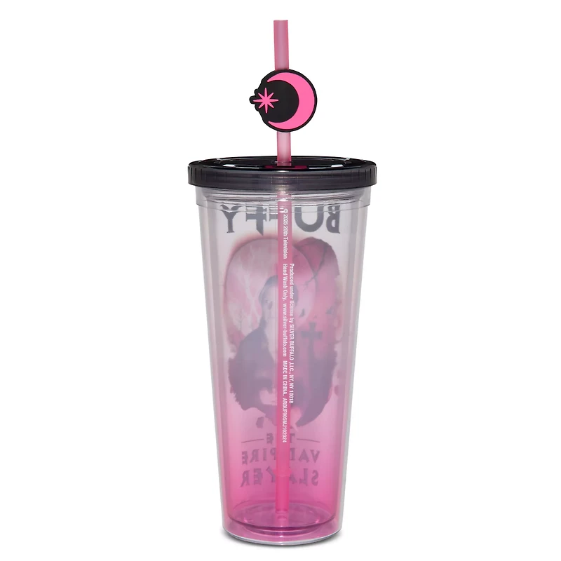 Buffy the Vampire Slayer Cup with Straw Topper - 24 oz.