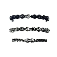 Multi-Pack Skull Head Bracelets - 3 Pack