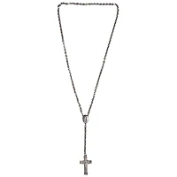 Silvertone Chain Rosary Necklace