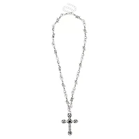 Barbed Wire Cross Necklace