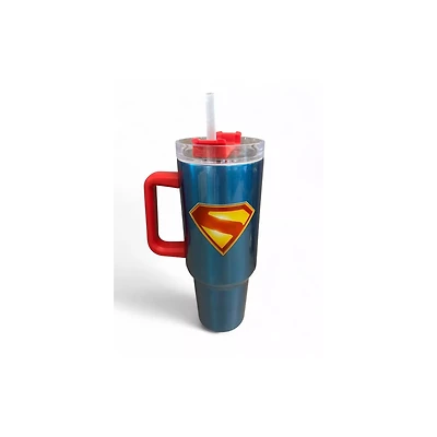 Superman 2025 Logo Tumbler with Straw - 40 oz.