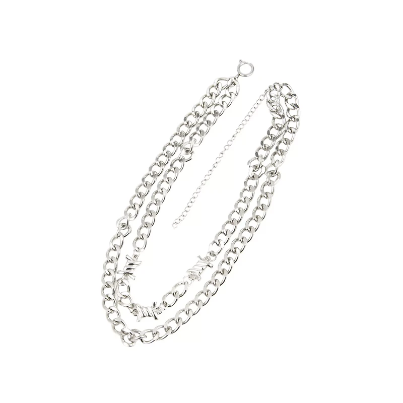 Barbed Wire Chain Choker Necklace