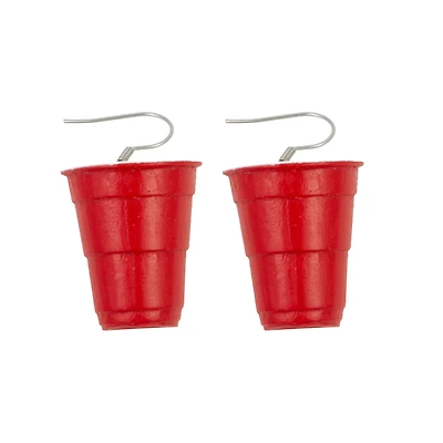 Red Solo Cup Dangle Earrings