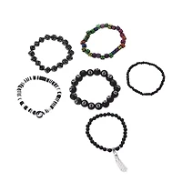 Multi-Pack Novelty Beaded Bracelets - 6 Pack