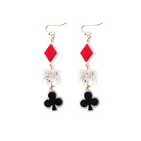 Playing Card Dangle Earrings