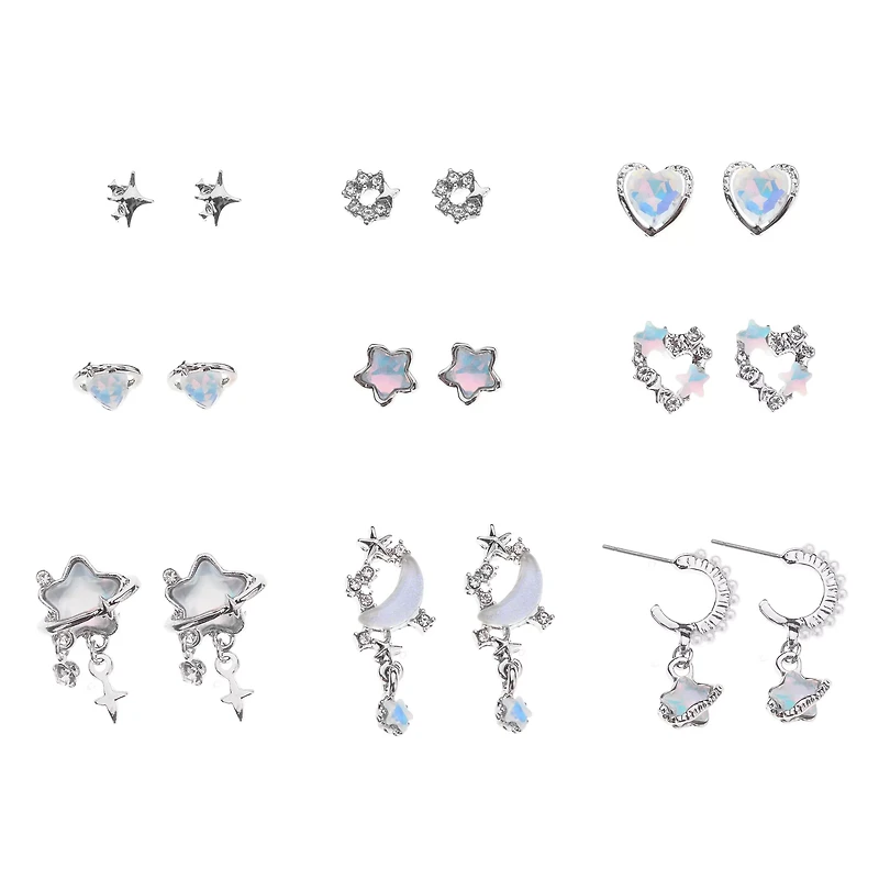 Multi-Pack Starstruck Crush Earrings - 9 Pair