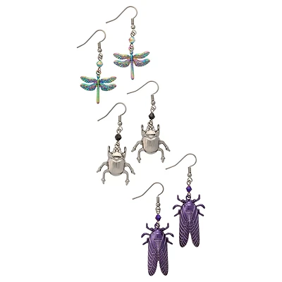 Multi-Pack Bug Dangle Earrings