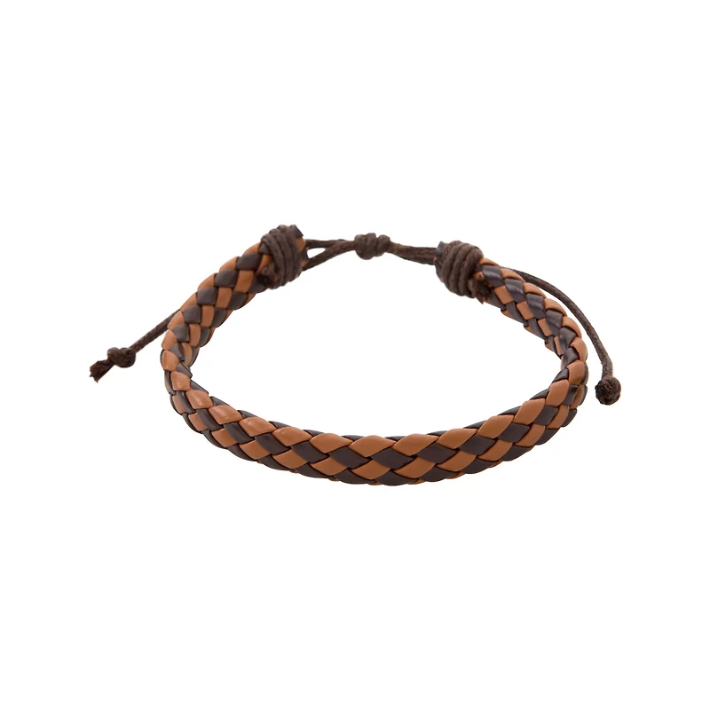 Multi-Pack Beaded and Braided Cord Faux Leather Bracelets - 4 Pack