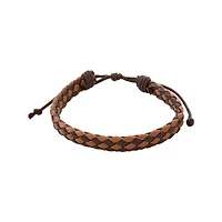 Multi-Pack Beaded and Braided Cord Faux Leather Bracelets - 4 Pack