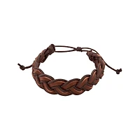 Multi-Pack Beaded and Braided Cord Faux Leather Bracelets - 4 Pack