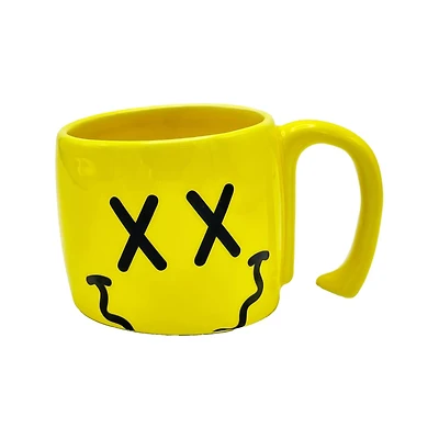 Smiley Face Half Handle Coffee Mug - 22 oz.