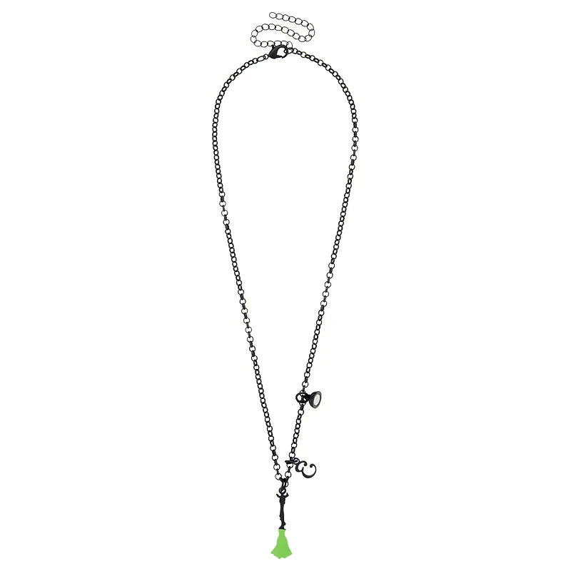 Elphaba Broom and Glinda Wand Best Friend Necklace Set - Wicked