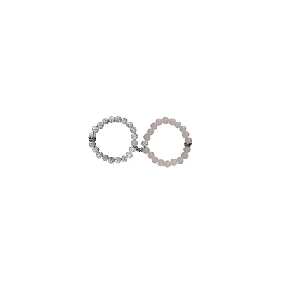 Multi-Pack Marble Long Distance Bracelets - 2 Pack