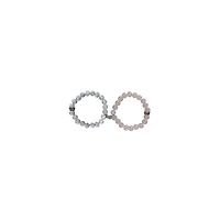 Marble Long Distance Beaded Bracelets - 2 Pack